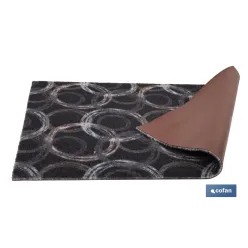 FELPUDO CON ESTAMPADO DIGITAL CÍRCULOS 50 x 70 CM