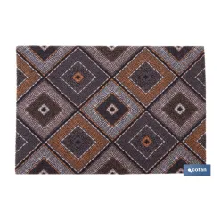 FELPUDO CON ESTAMPADO DIGITAL ROMBOS 50 x 70 CM