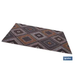 FELPUDO CON ESTAMPADO DIGITAL ROMBOS 50 x 70 CM