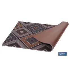 FELPUDO CON ESTAMPADO DIGITAL ROMBOS 50 x 70 CM