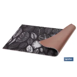 FELPUDO CON ESTAMPADO DIGITAL HOJAS 50 x 70 CM