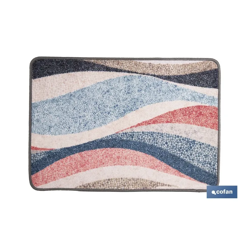 FELPUDO CON ESTAMPADO DIGITAL LÍNEAS 50 x 70 CM