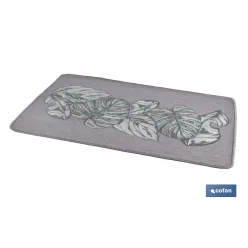 FELPUDO CON ESTAMPADO DIGITAL HOJAS GRANDES 50 x 70 CM