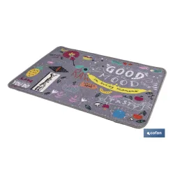 FELPUDO CON ESTAMPADO DIGITAL GOOD 50 x 70 CM