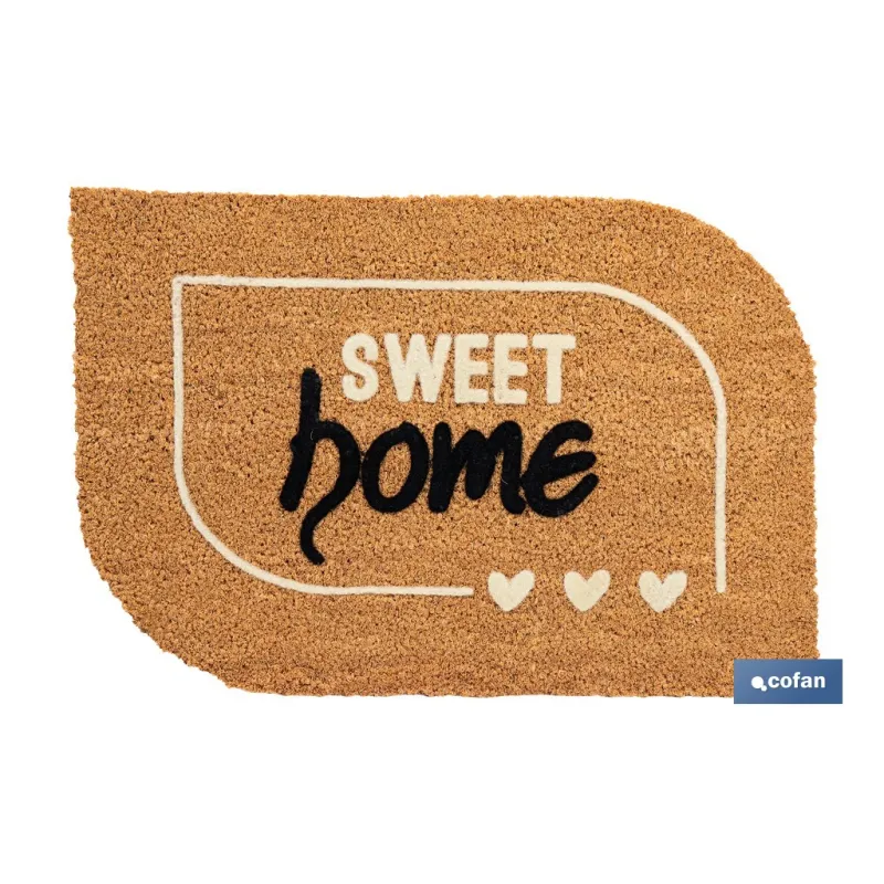 FELPUDO INTERIOR COCO FLOQUEADO 40X60X1,50 CM (SWEET HOME)