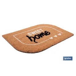 FELPUDO INTERIOR COCO FLOQUEADO 40X60X1,50 CM (SWEET HOME)