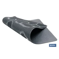 FELPUDO INTERIOR/EXTERIOR DE CAUCHO 40 X 60 X 0,8 CM DISEÑO CON HUELLAS