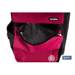 CARRO DE LA COMPRA NEGRO Y GRANATE PLEGABLE DE ALUMINIO CON 2 RUEDAS GRANDES 43 L