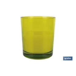 VELA AROMÁTICA DE CITRONELA VASO DECORADO  200 G