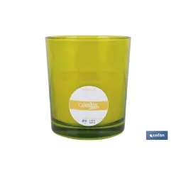 VELA AROMÁTICA DE CITRONELA VASO DECORADO  200 G