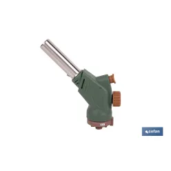 SOPLETE DE GAS CON ENCENDIDO PIEZOELÉCTRICO 14,3 X 5,5 X 12 CM