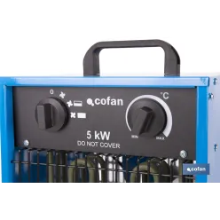 CALEFACTOR INDUSTRIAL DE 400 V TRIFÁSICO 30/2500/5000 W