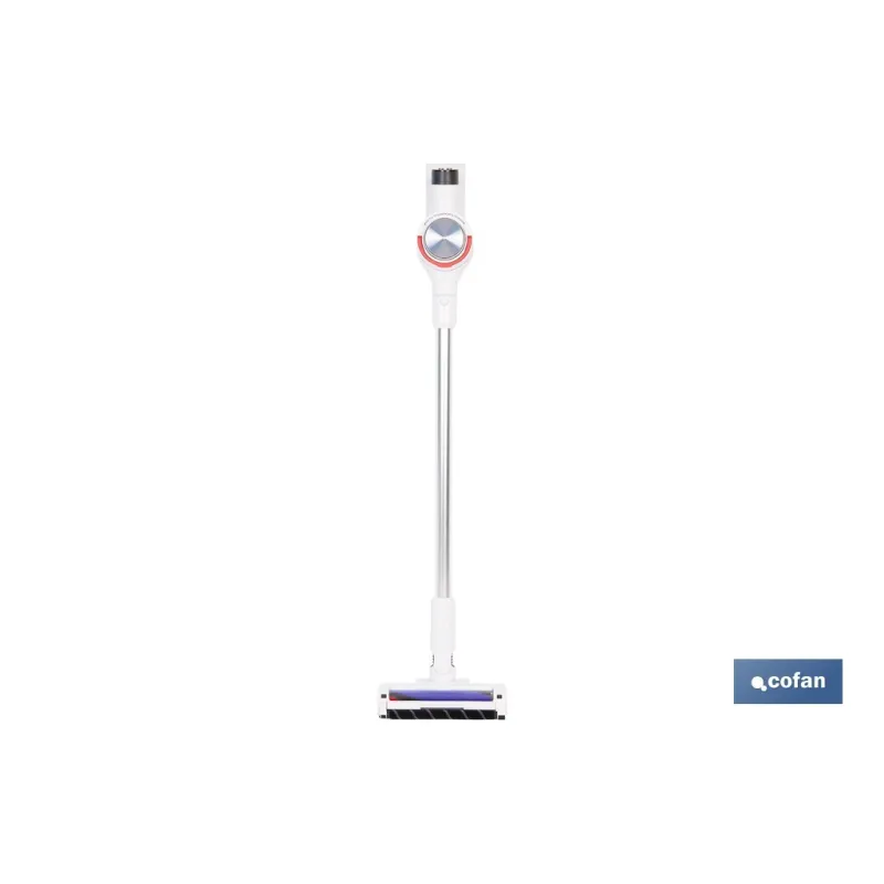 ASPIRADORA SIN CABLE CON SOPORTE A LA PARED COLOR BLANCO