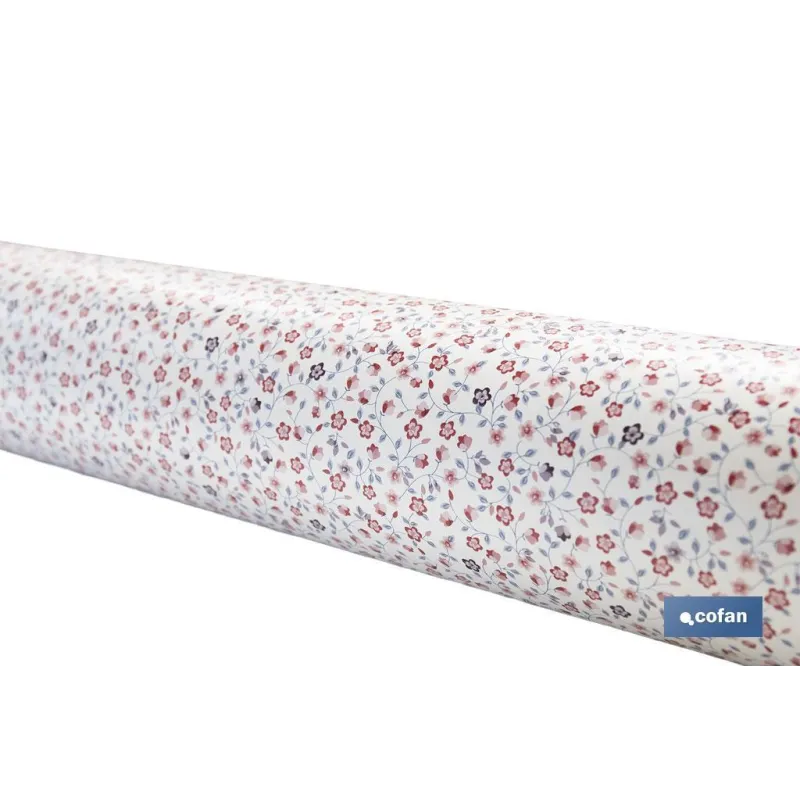 ROLLO DE HULE DISEÑO FLOR 1,40 X 20 M