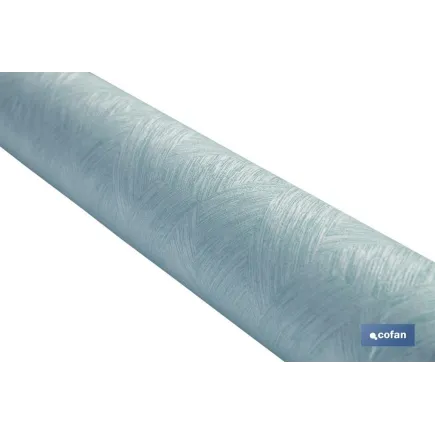 ROLLO DE MANTEL ANTIMANCHAS RESINADO TURQUESA 60 % ALGODÓN, 40 % POLIÉSTER 1,40 X 20 M