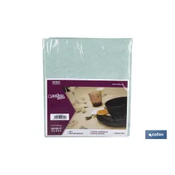 MANTEL ANTIMANCHAS RESINADO TURQUESA   1,40 x1,40m