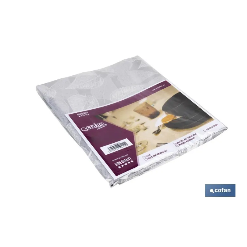 MANTEL ANTIMANCHAS RESINADO FICUS 1,40 x2,50m