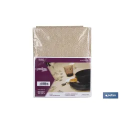 MANTEL ANTIMANCHAS RESINADO TEXTURA BEIGE  1,40 x 3,00m