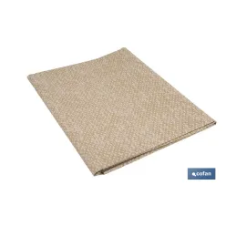 MANTEL ANTIMANCHAS RESINADO TEXTURA BEIGE  1,40 x 3,00m