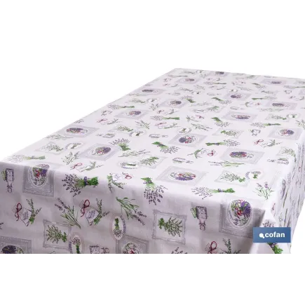 ROLLO DE HULE DISEÑO LAVANDA 1,40 x 25 M