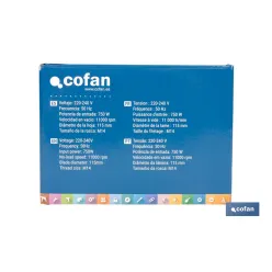 AMOLADORA 750 W 11000 RPM Ø115 MM