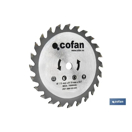 DISCO CORTE 115x10mm 24T MINISIERRA CIRCULAR