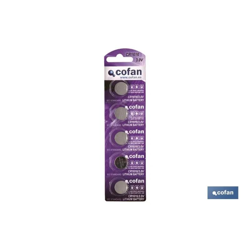 PILA BOTÓN CR1616/3,0V VENTA UNITARIA