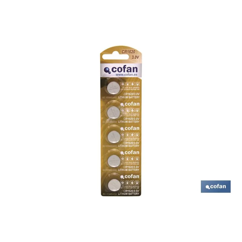 PILA BOTÓN CR1620/3,0V