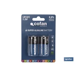 BLÍSTER DE 2 PILAS ALCALINAS LR14/C VENTA UNITARIA