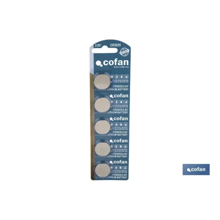 PILA BOTÓN CR2025/3,0V VENTA UNITARIA