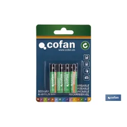 BLISTER 4 PILAS RECARGABLES AAA 900mAh VENTA UNITARIA