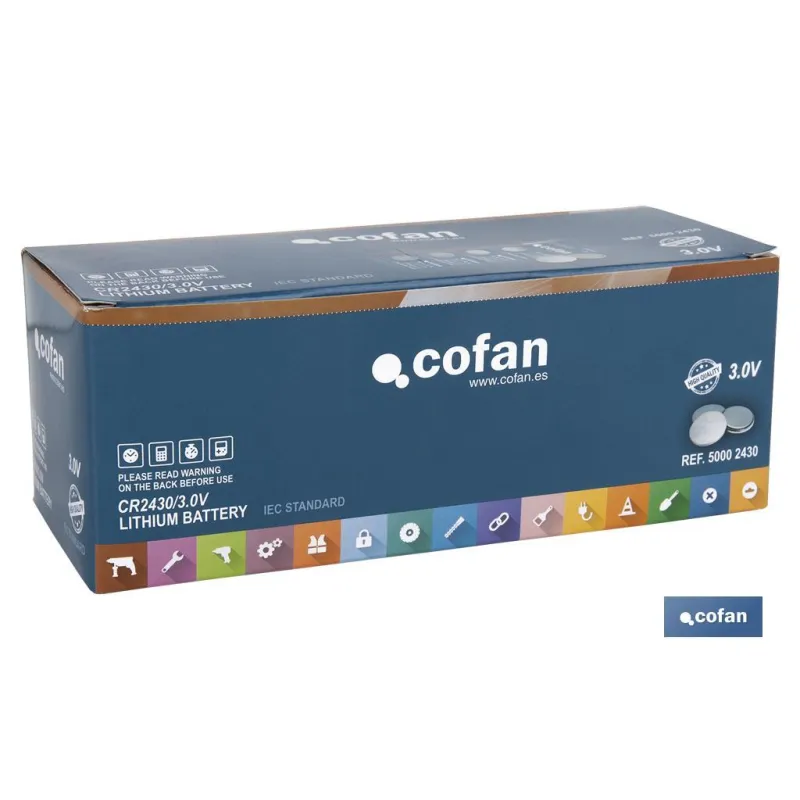 PILA BOTÓN CR2430/3,0V