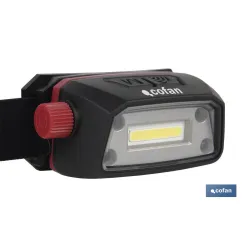 LINTERNA COB LED DE CABEZA 5 W 6500 K USB