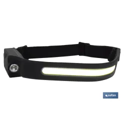 LINTERNA DUAL DE CABEZA CON SENSOR DE ACTIVACIÓN 350 LM