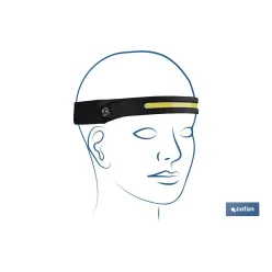 LINTERNA DUAL DE CABEZA CON SENSOR DE ACTIVACIÓN 350 LM