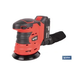 LIJADORA ORBITAL A BATERÍA Li-ion 20 V 125 MM 10000 RPM