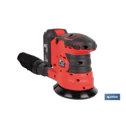 LIJADORA ORBITAL A BATERÍA Li-ion 20 V 125 MM 10000 RPM