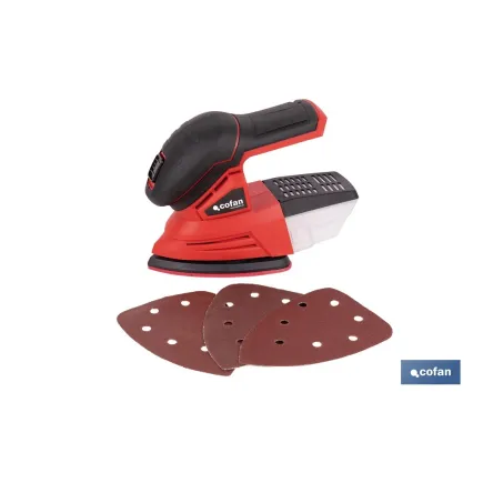 LIJADORA MOUSE A BATERÍA Li-ion 20 V 11000 RPM SIN CARGADOR NI BATERÍA