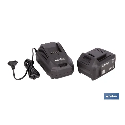 PACK CARGADOR 20 V 4.5 A Y BATERÍA Li-ion 20 V 4.0Ah