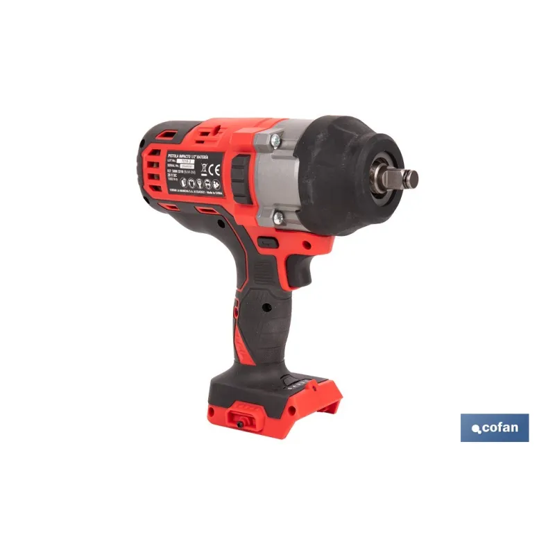 PISTOLA IMPACTO 1/2 BATERÍA LI-ION 20 V 1000 NM SIN CARGADOR NI BATERÍA