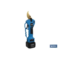 CONJUNTO TIJERAS DE PODAR A BATERÍA + PÉRTIGA EXTENSIBLE 130 CM