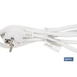 BASE MÚLTIPLE 6T. 1,4M CABLE C/INT. (16A-250V)