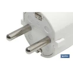 CLAVIJA BIPOLAR BLANCA (16A-250V)