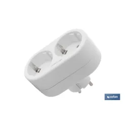 ADAPTADOR 2 VIAS FRONTAL SCHUKO (3.500w)