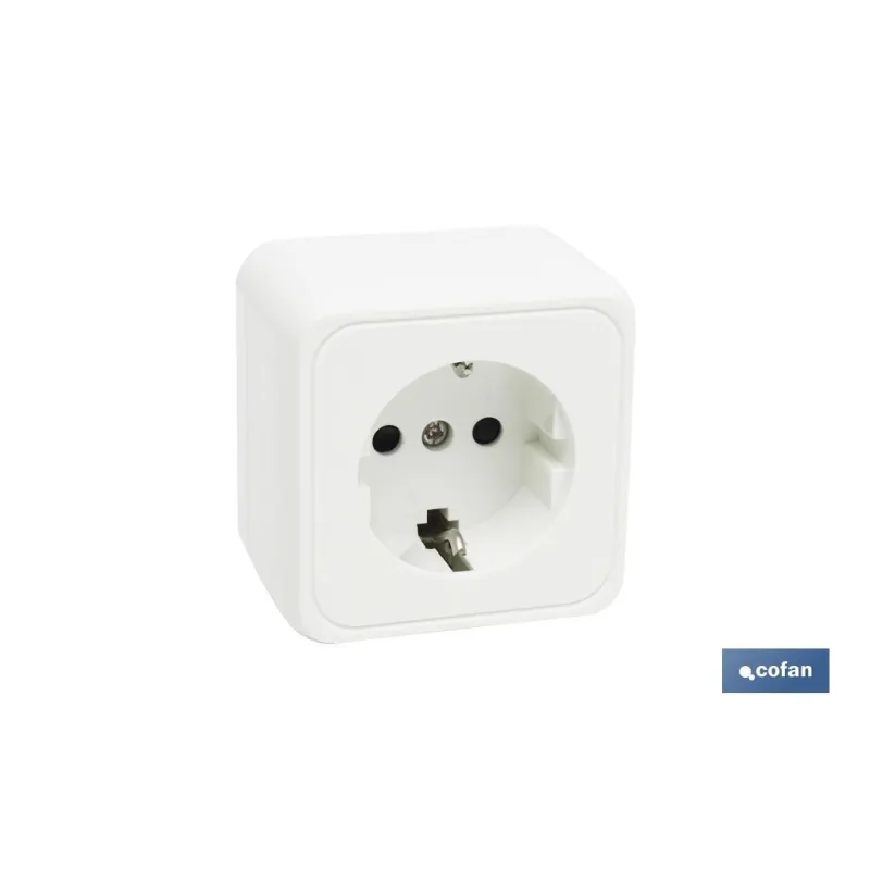 BASE CUADRADA SUPERFICIE +T.T.(16A-250V)