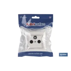 TOMA FINAL TV-SATÉLITE-RADIO MODELO PACIFIC 83X81 BLANCO