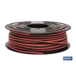 ROLLO 100M CABLE PARALELO ROJO/NEGRO (2X0,75)