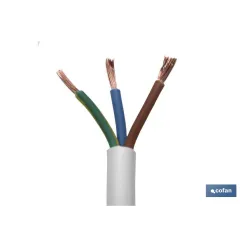 ROLLO 100M MANGUERA BLANCO H05VV-F (3X1,5MM)