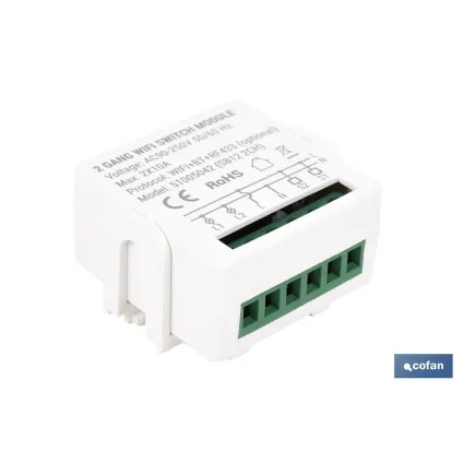 RELÈ DE 2 INTERRUPTORES WIFI