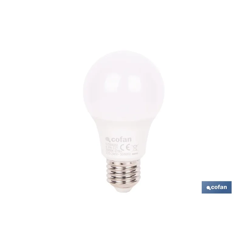 BOMBILLA LED CLASSIC E27 4.9 W 470 LM 3000 K
